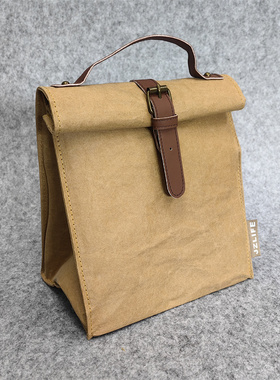 Waterproof kraft insulated bag lunch bag Commuter bento bag.