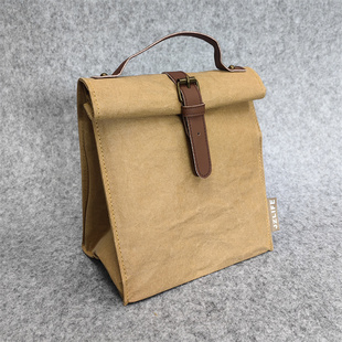 Waterproof kraft insulated bag lunch bag Commuter bento bag.