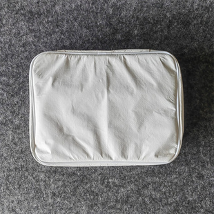 Washed kraft paper toiletry bag Hand storage bag Makeup bag.