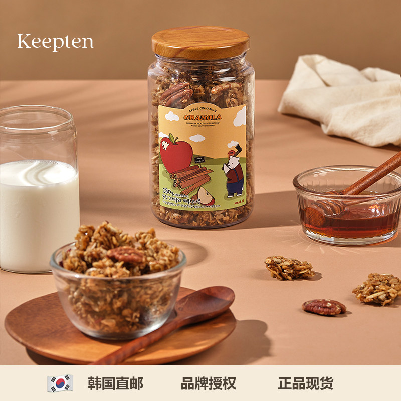 酥脆大块超满足▲烘焙燕麦片