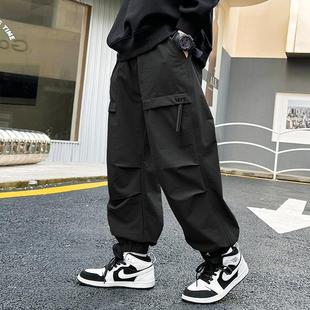 工裝 子2025新款 兒童裝 防蚊長褲 中大童夏裝 男孩夏季 褲 男童褲 春秋款