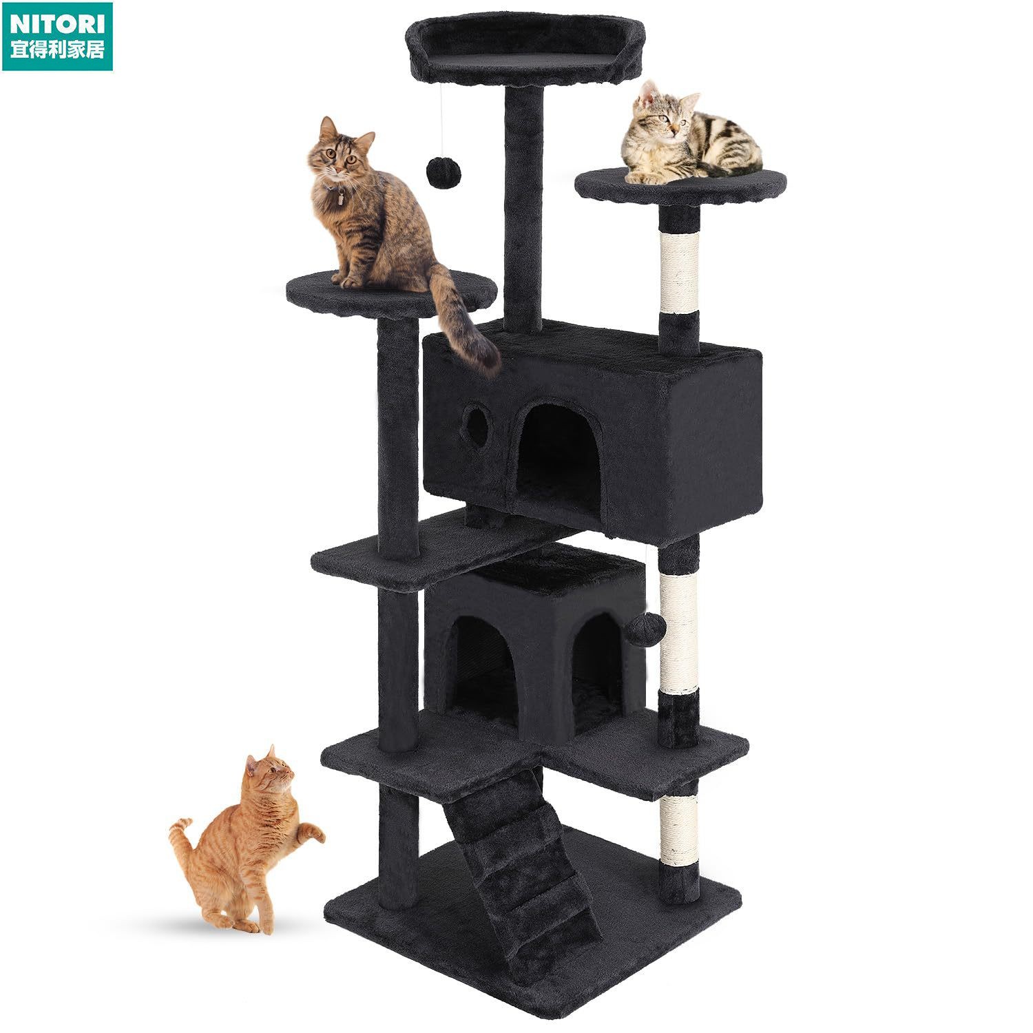 日本进口便宜得利猫抓板猫爬架猫抓柱通天柱大型超大号家用猫架树