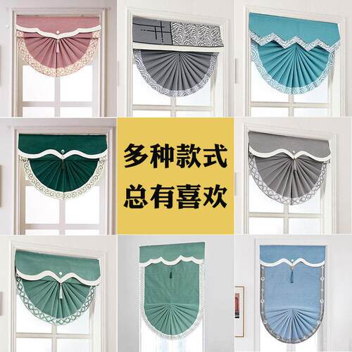窗帘2021新款绒布遮光隔热隔断帘卷帘卧室现代风格客厅轻奢罗马帘