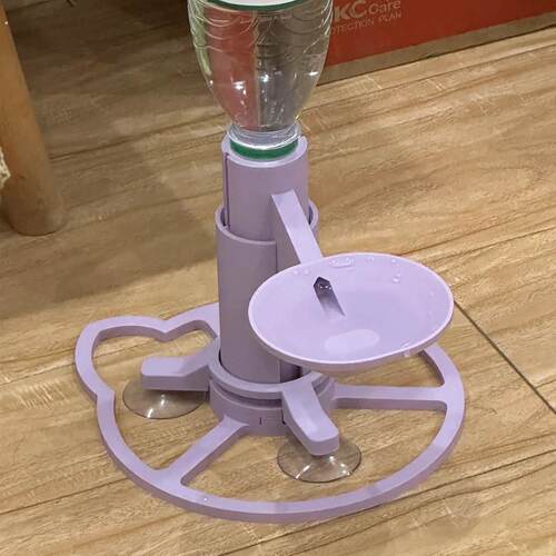 猫咪自动饮水机可挂笼挂墙增高款设计护颈不插电可调高度牢固不漏