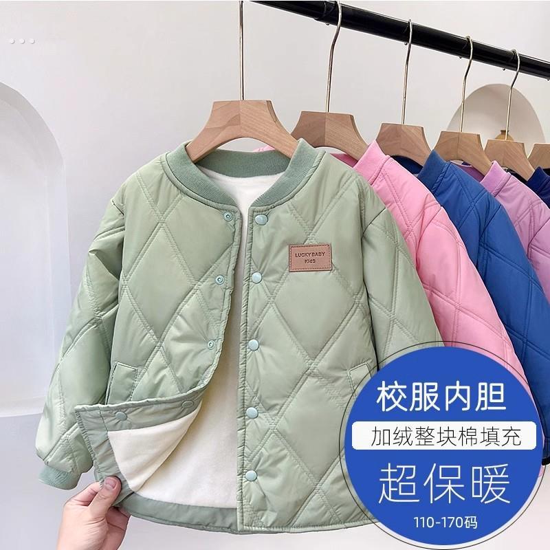 儿童校服神器棉袄内胆冬季内搭棉衣小学生初中男女童大童保暖棉服