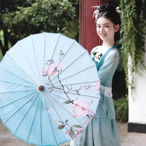 旗袍走秀专用伞汉服伞古风油纸伞舞蹈伞表演出古典工艺仙气伞拍照