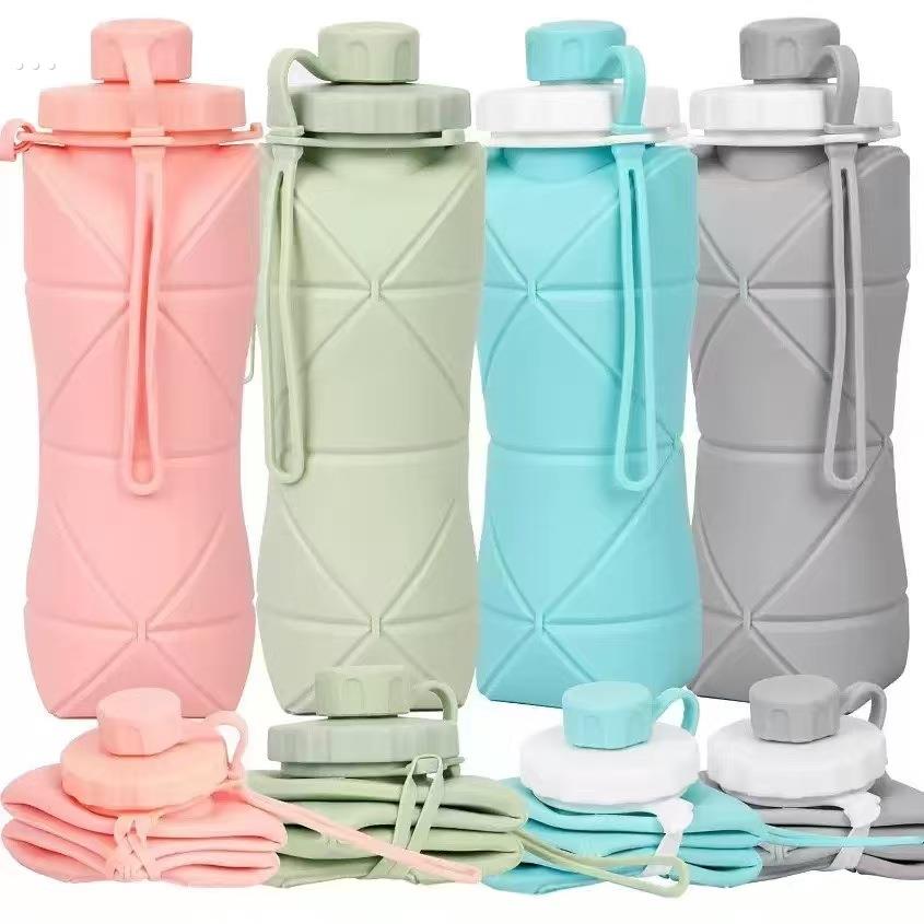 折叠水杯大容量户外旅行运动便携硅胶水杯耐高温食品级伸缩折叠杯