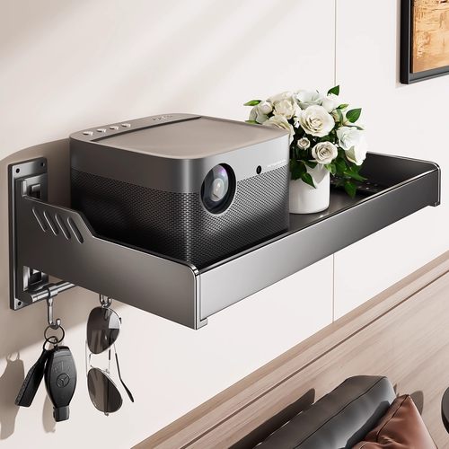 投影仪支架壁挂式靠墙上免打孔床头家用卧室沙发后托盘适用极米坚果小米当贝爱普生小明放置台物架子