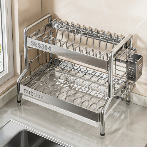 免螺丝安装304不锈钢碗架沥水架