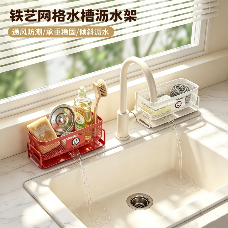 操作台收纳-清洁工具收纳!