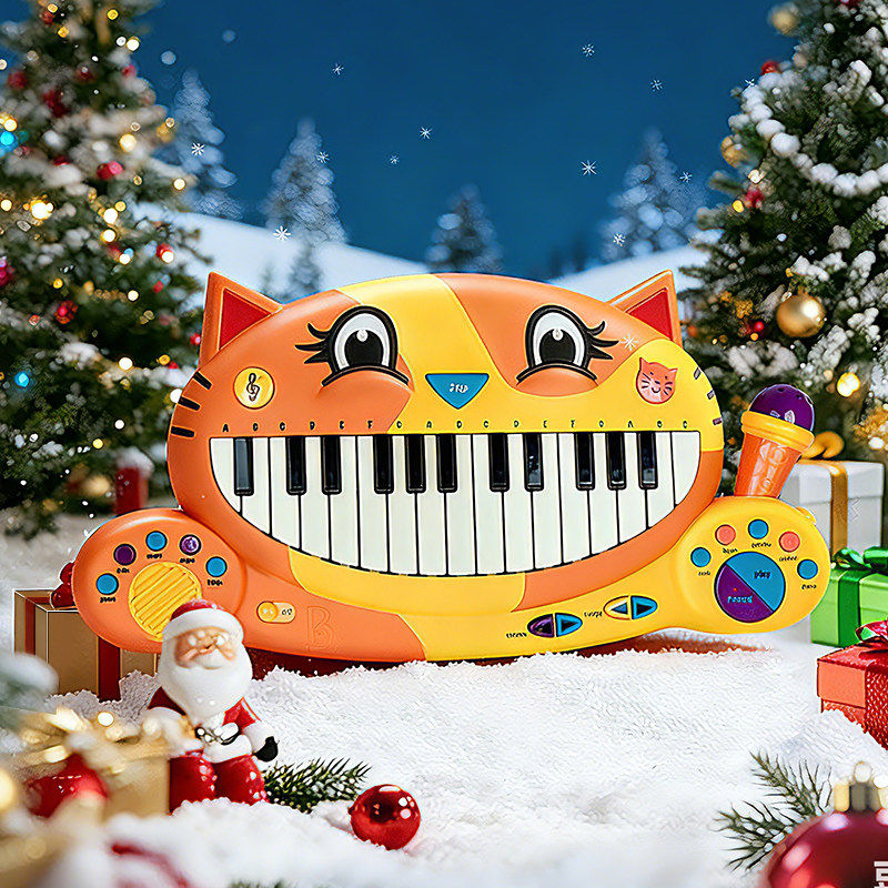 比乐Btoys大嘴猫琴器婴儿