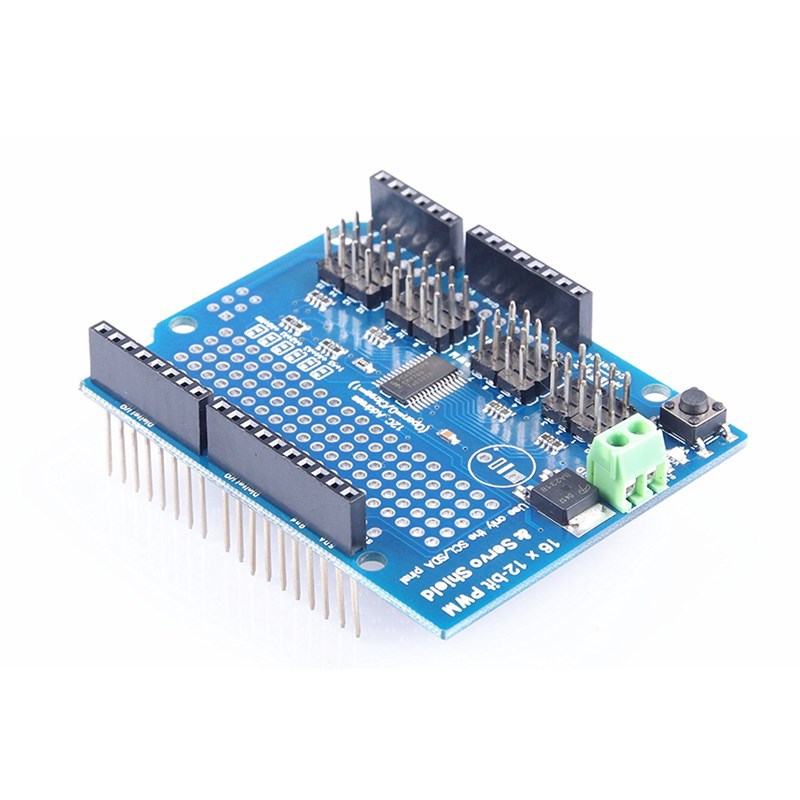 16-Channel 12-bit PWM/Servo Shield 16路舵机驱动模块