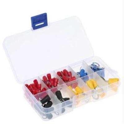 102pcs 接线端子RV1.25/2/3.5/5.5 圆形预绝缘端子 盒装 10种规格