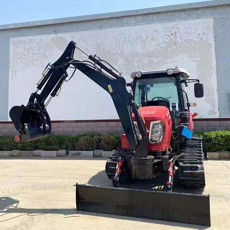 外贸HXD工厂履带式拉机大型农用120马带力旋耕犁拖地挖拖机履带拉