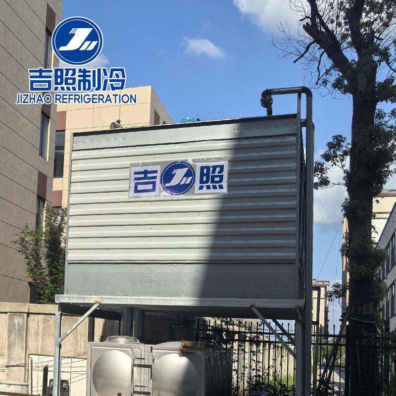 玻璃冷却塔横流式方形冷却塔镁钢铝温锌钢板冷743却塔设镀备降冷