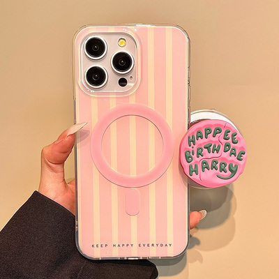 创意蛋糕磁吸支架适用苹果手机壳