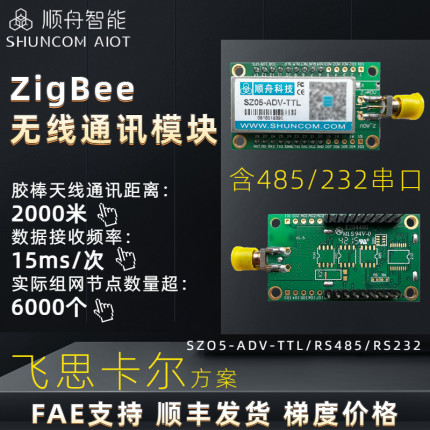 飞思卡尔方案232/485无线通讯模块物联网收发模块zigbee mesh