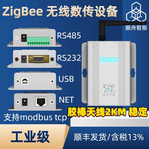 赠长胶棒天线顺舟Zigbee收发模块
