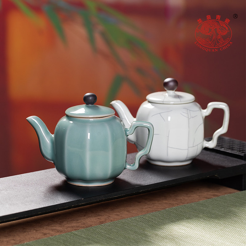 龙泉青瓷正品茶壶单壶陶瓷中式小泡茶壶单个人功夫茶具家用带过滤,餐饮具,茶壶,淘宝优惠券,粉丝福利购,淘宝优惠卷
