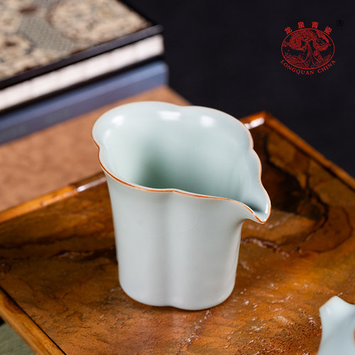 汝窑公道杯茶杯分茶器单个大号功夫茶具匀杯茶海陶瓷公杯防烫家用