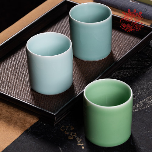 龙泉青瓷待客水杯茶杯