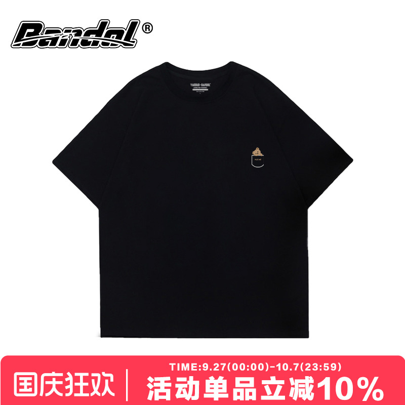 ins卡通小熊宽松韩系短袖慵懒