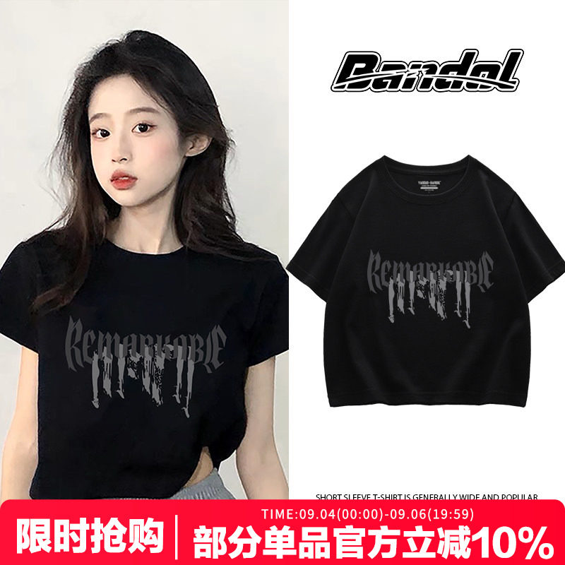 vibe甜妹街头潮牌t恤女图片