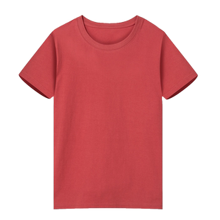 纯棉白色T恤定制广告文化衫工作装班服diy圆领短袖衣服印字图logo
