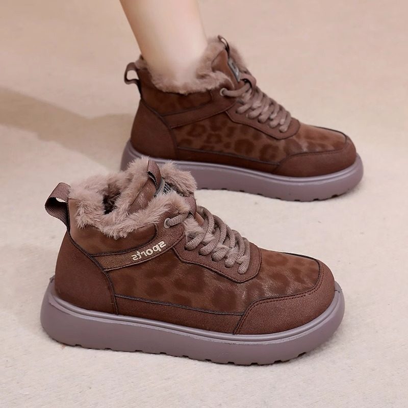 2025冬季新款踏月族女士棉鞋加绒加厚雪地靴保暖防风防滑妈妈靴,女鞋,时尚雪地靴,淘宝优惠券,粉丝福利购,淘宝优惠卷