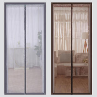 防蚊门帘纱网大门窗别墅家用夏季防蝇魔术贴免打孔磁性铁自吸纱门