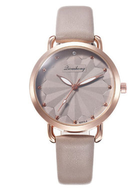 极速women Luxury Diamond clock Leather Strap Analog Quartz w