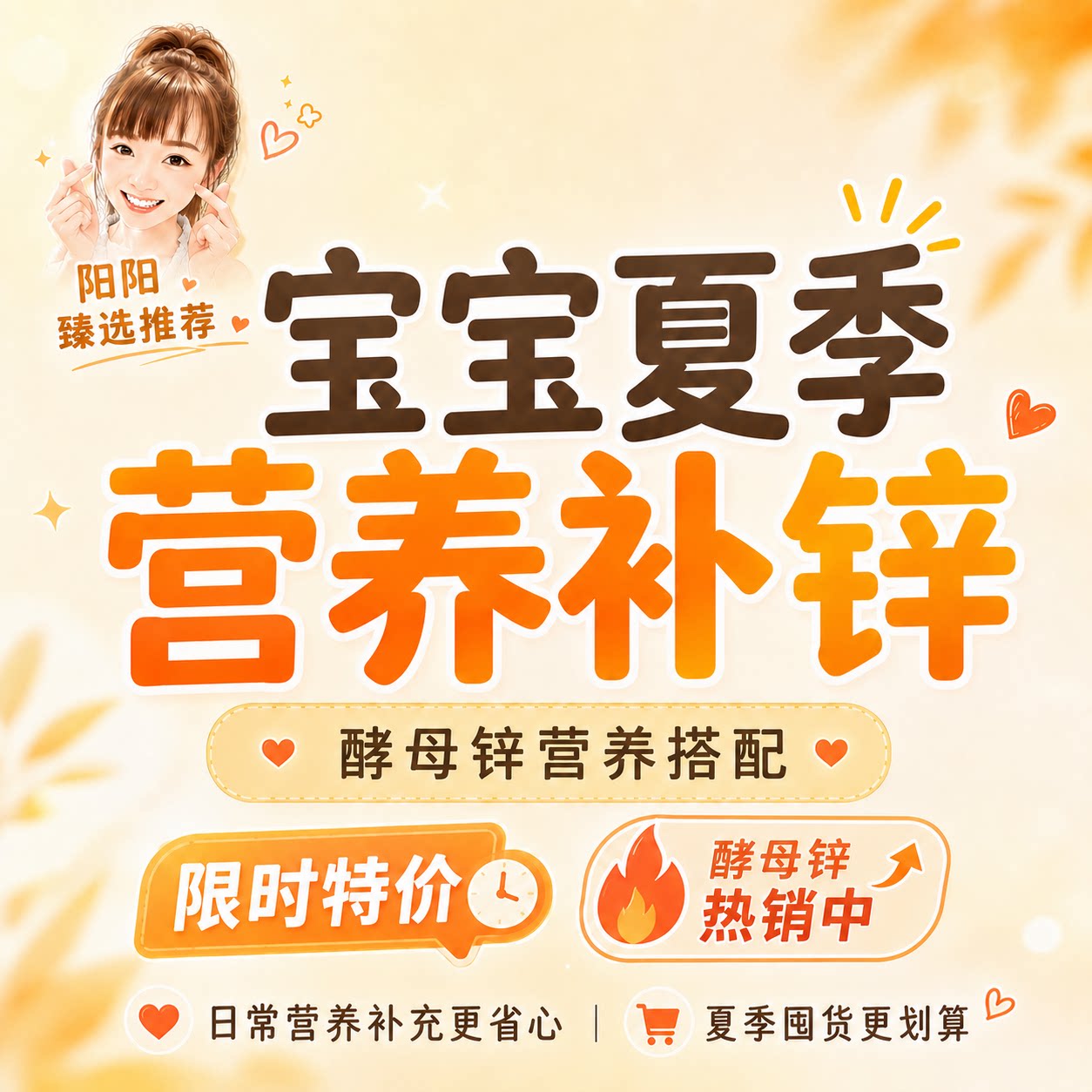 【特价酵母锌】补锌含鸡内金山楂水蜜桃口感好大品牌独立包装