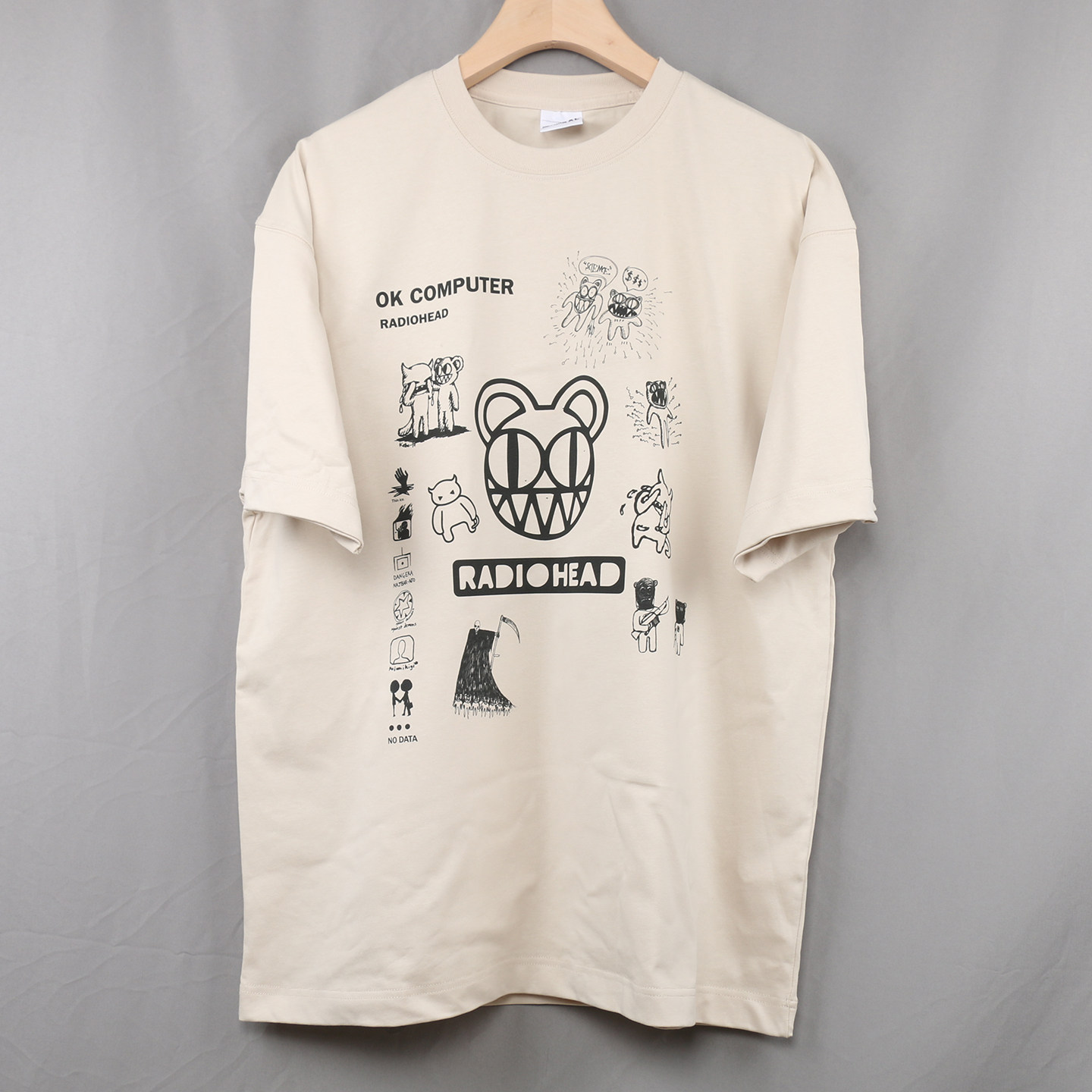 Radiohead电台司令短袖T恤英伦摇滚音乐节乐队情侣T-shirt男女Tee图片