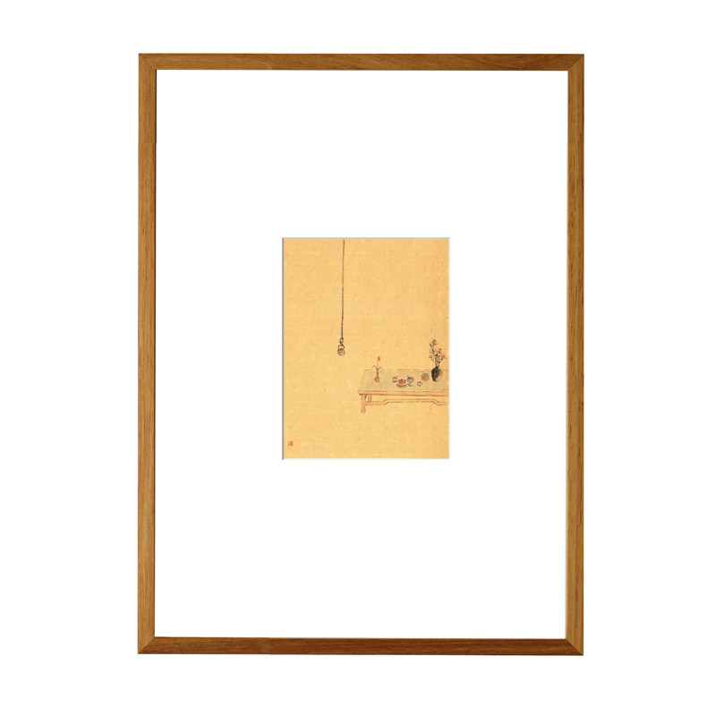 柚木m裱画框装裱实木国画相框定制木框照片打印加框挂墙字画大