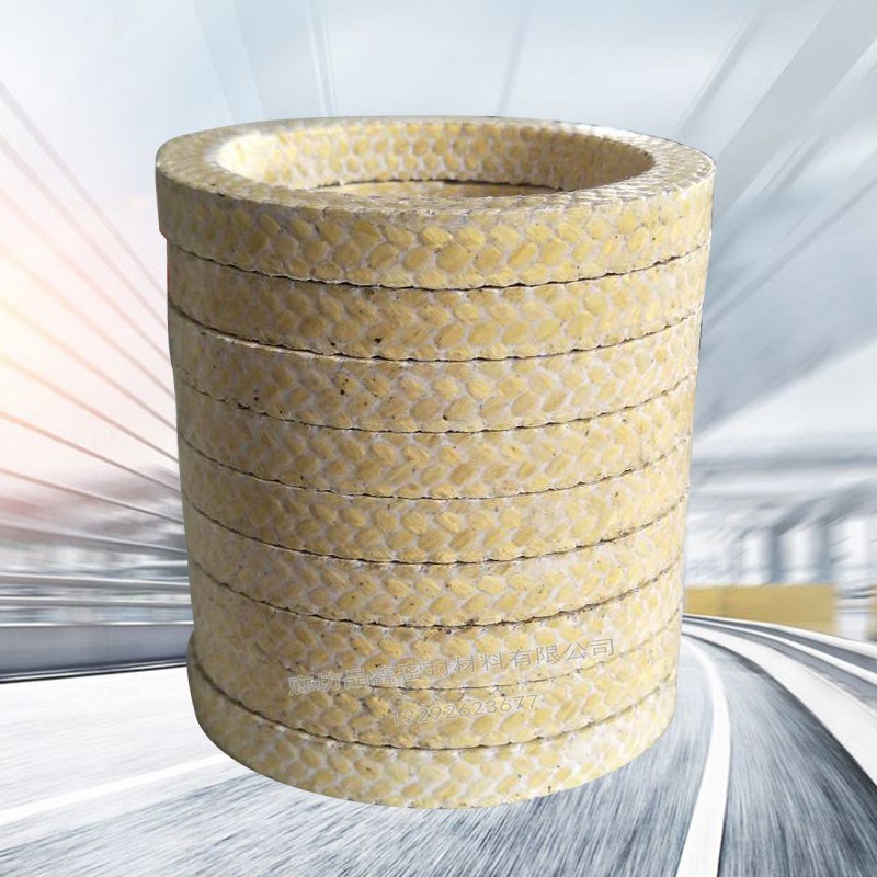 优质芳纶纤维盘根环耐磨耐高压芳纶四氟碳素混编R盘根环水泵轴垫