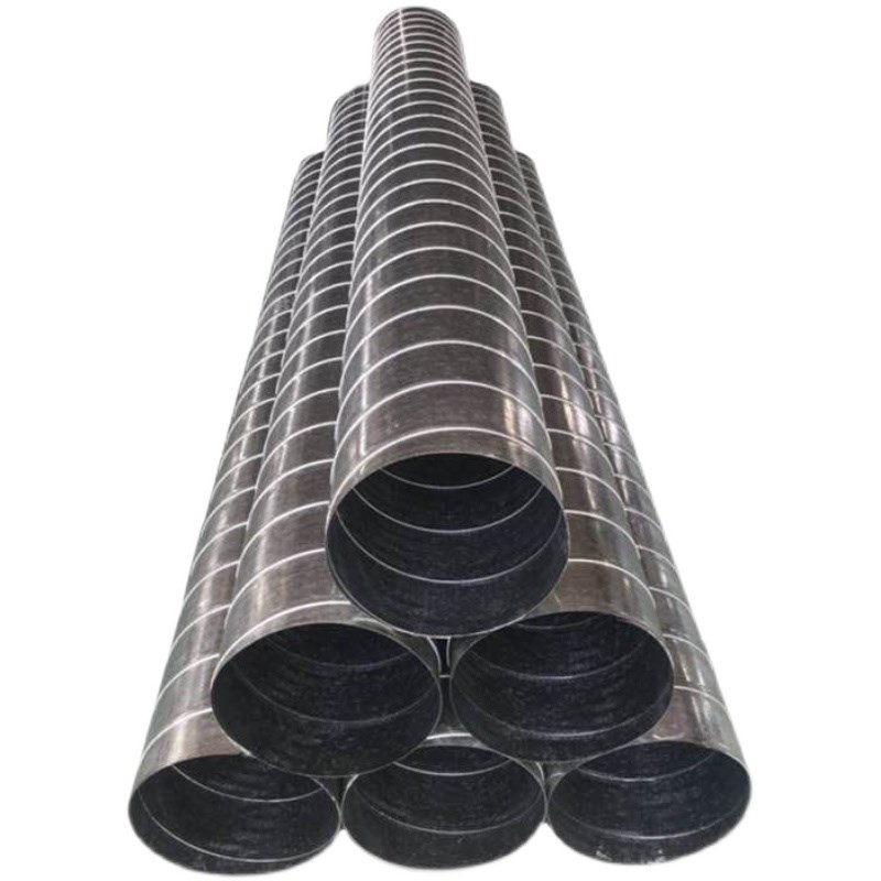 广州镀锌螺旋风管排烟管除尘管道油烟机管道白铁皮不锈钢通风管