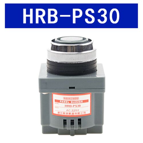 蜂鸣器 HRB-PS30 P80 DC 12VC 24V AC 110V 220V 报警器 面板安装
