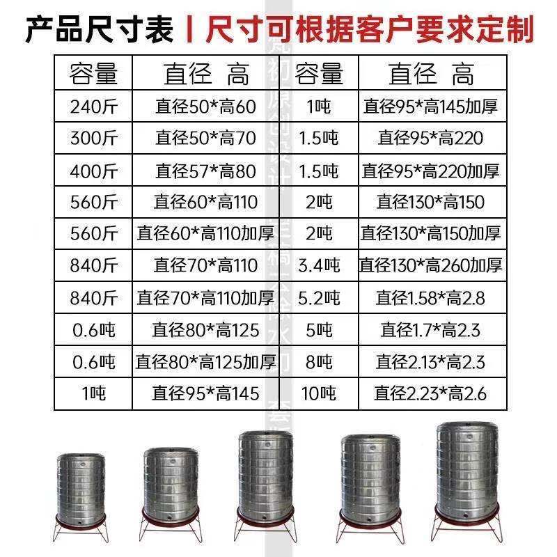 304不锈钢水箱加厚凉水桶家用太阳F能水塔楼顶蓄水桶酒罐包邮立式