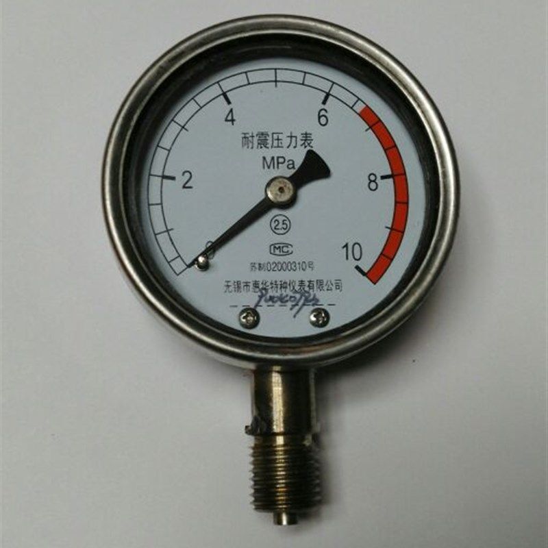 不锈钢压力表 y-60bf 0~10mpa 直径60mm 螺纹m14x1.5 径向表