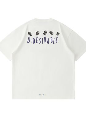 D.Desirable NY City vibe-起飞的小煤球印花T恤短袖