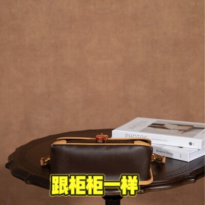 大牌老花MLV包全钢五金变码芯片自家背景一手货源 驴家法棍老花包