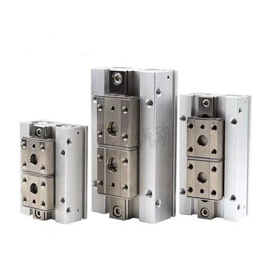 CHELIC气立可滑轨平行机械夹HDF1212 HDF1224 HDF1248-SD2-SB2-SH