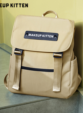 MAKEUP KITTEN双肩包包女2025新款秋男书包旅行爬山通勤旅游背包