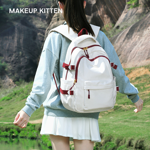 MAKEUP 书包双肩背包女生初中高中大学大容量 KITTEN2025超火新款