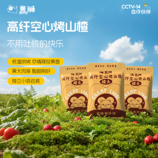 盖狮烤山楂15g试吃装3袋承德空心山楂无核无添加山楂球休闲小吃