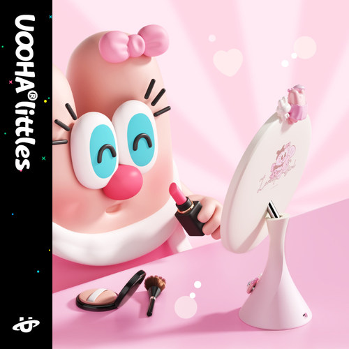 uooha桌面美妆镜便携带灯智能