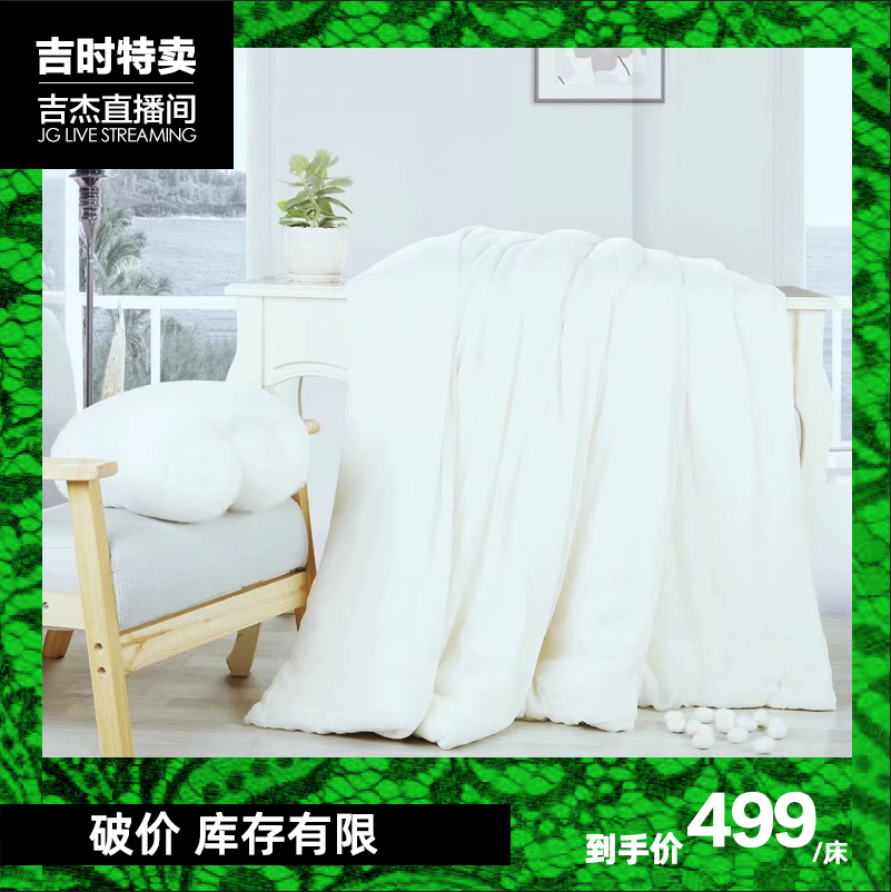 纯手工桑蚕丝被100%双宫桑蚕丝长丝定制夏被