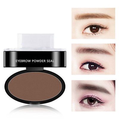 Natural Arched Eyebrow Stamp Quick Makeup Brow Stamps Powder