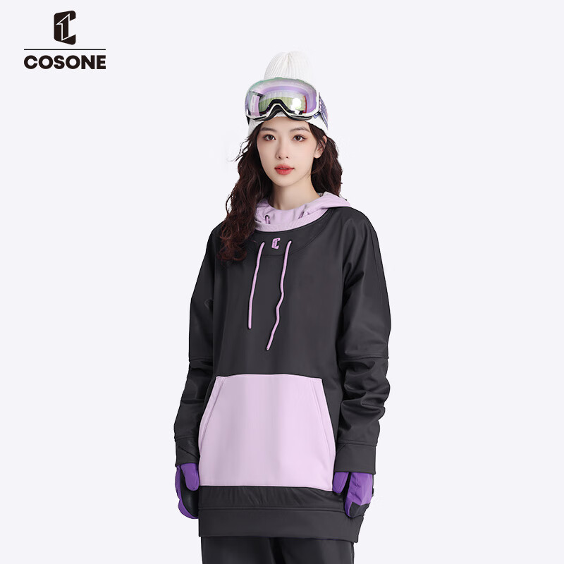 COSONE卫衣女帽衫单板双板软壳连帽卫衣男保暖防水套头滑雪服外套