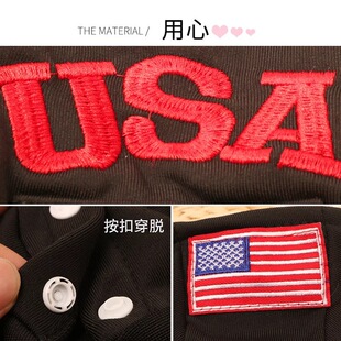 【厂家】USA宠物四脚春衣斗牛保暖迪冬装比熊犬狗狗泰连带衣服帽